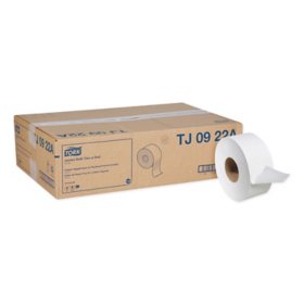 Tork Universal 2-Ply White Jumbo Bath Tissue, 12 rolls, 1,000 ft./roll