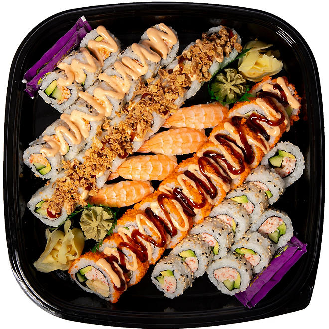 FujiSan Akita Sushi Roll Party Tray, 44 pcs.