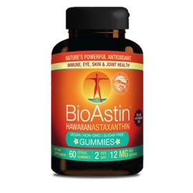 BioAstin Hawaiian Astaxanthin Gummies + Vitamin D3, 60 ct.				 					 					