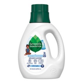 Seventh Generation Natural Concentrate Liquid Laundry Detergent, Free & Clear (30 loads, 45 fl. oz.)