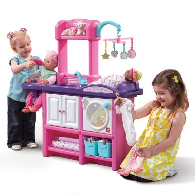step2 love and care deluxe doll pretend play toddler girls nursery toy playset