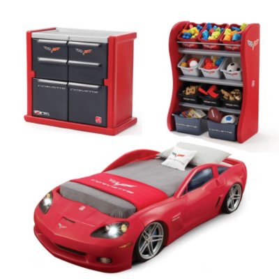 Step2 Corvette Toddler Bed Dresser Organizer Bundle Sam S Club