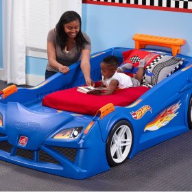 Hotwheels Race Car Toddler Bed Dresser Bundle