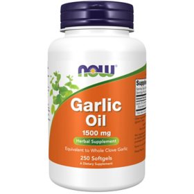 NOW Supplements Garlic Oil 1500 mg Softgels (250 ct.)