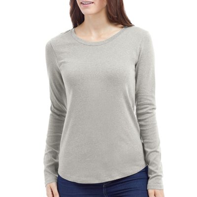 Eddie Bauer Long Sleeve Scoop Neck Cotton Modal Tee - Sam's Club