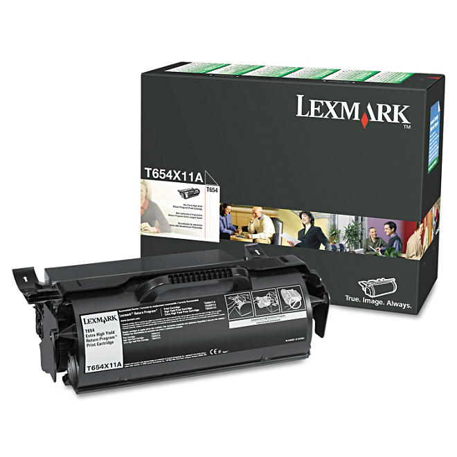 Lexmark T654 Toner Cartridge, Black (36,000 Yield)