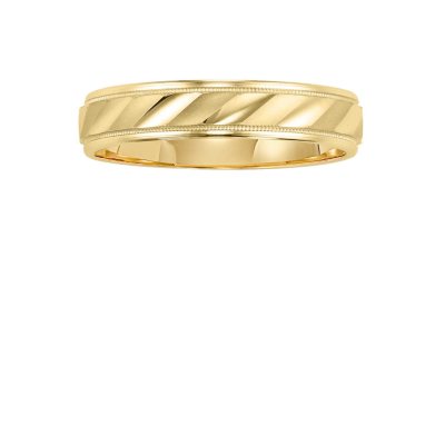 Classic Men's Band | Comfort Fit Wedding Bands for Grooms 10K Yellow Gold by Marrow Fine