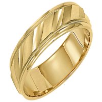 14K Yellow Gold 5.5mm Comfort-Fit Wedding Band