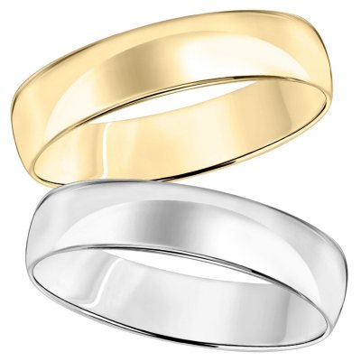 14K Yellow Gold 5mm Light Weight Comfort Fit Band Size 4 to 14