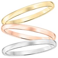 2mm Comfort Fit Band in Gold