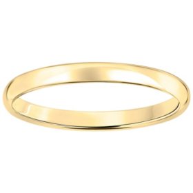 2mm Comfort Fit Band in Gold
