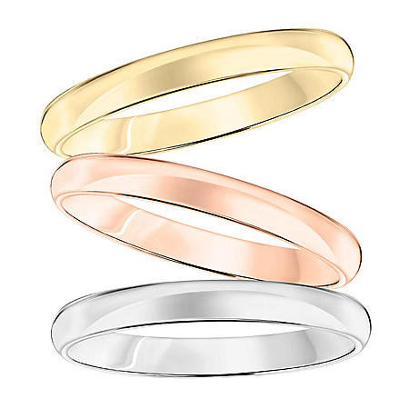3mm Comfort Fit Wedding Band in 14K Gold