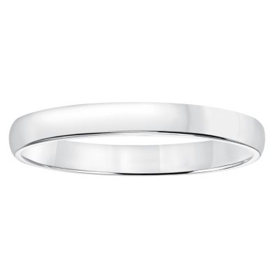 The Edisto | 3mm & 4mm Women's Hammered White Gold Wedding Band | Rustic and Main