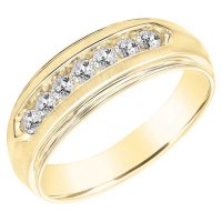 0.47 CT. T.W. Men's Diamond Ring in 14K Gold