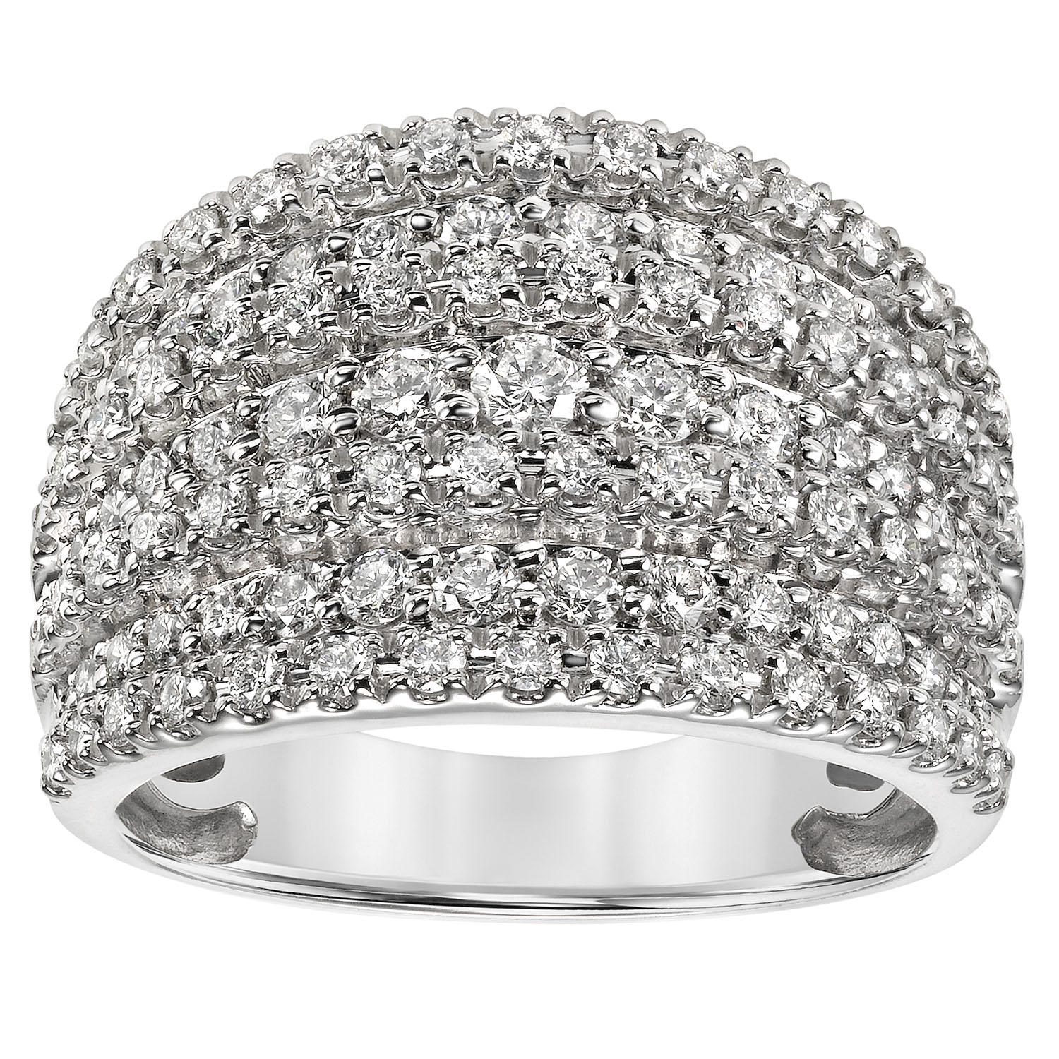 1.43 CT. T.W. Diamond Fashion Ring in 14K Gold (I, I -1)