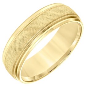 7MM Comfort Fit Band in 14 Karat Yellow Gold