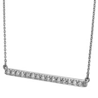 0.24 CT. T.W. Diamond Horizontal Bar Necklace in 14 Karat Gold