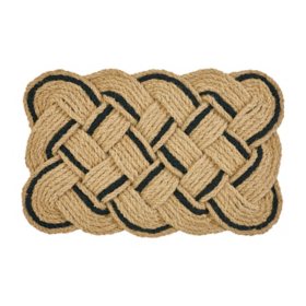 Avery Home Sailors Knot Coir Doormat, 24" x 36"