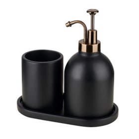 details by Becki Owens 3-Piece Resin Bath Accessory Set, Assorted Styles		