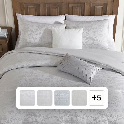 Tahari Home 5-Piece Jacquard Comforter Set, Assorted Designs and Sizes:- Grey, Queen
