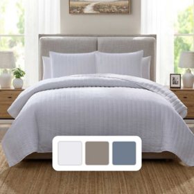 details by Becki Owens Poly Cotton Gauze 3-Piece Quilt Sets, Assorted Designs