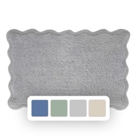 Draper James Scalloped Cotton Bath Rug, 24" x 36"