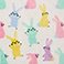 Bunnies, variant on Hallmark Spring Plush Throw Blankets, 50" x 70"