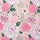 Peonies, variant on Hallmark Spring Plush Throw Blankets, 50" x 70"