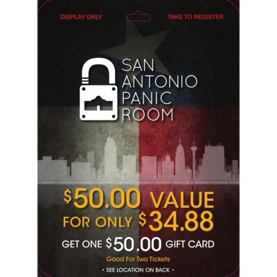 Texas Panic Room - 1 x $50 - Sam's Club