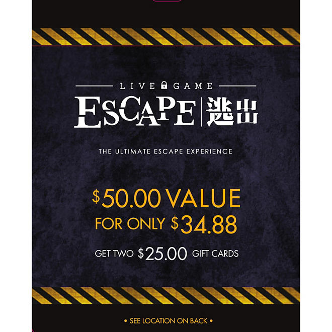 Live Game Escape - Utah - 2 x $35