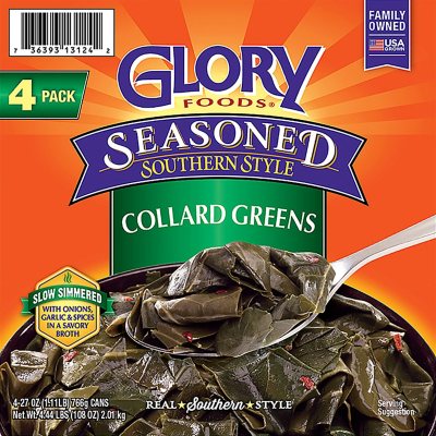 Allens Seasoned Collard Greens, 101 Ounce Can -- 6 per case.