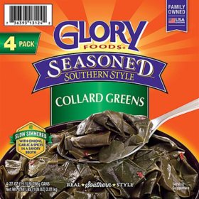 Glory Seasoned Collard Greens 27 oz., 4 pk.