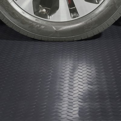 10 x 24 Garage and Utility Flooring - Diamond Tread, Slate Grey