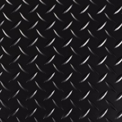 G-Floor Diamond Tread Vinyl Garage and Utility Flooring - 5-Ft x 10-Ft, Midnight Black:- Midnight Black