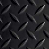 G-Floor 8.5' x 22' Midnight Black Garage and Utility Flooring - Diamond Tread