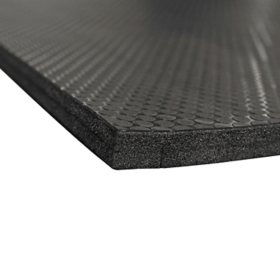 G-Floor Cushioned Utility Floor Mat, Small Coin Texture, 3' x 8', Black – Anti-Fatigue Support, Durable Vinyl Surface, Ideal for Garages, Workshops, Workstations, Offices, and Standing Areas		