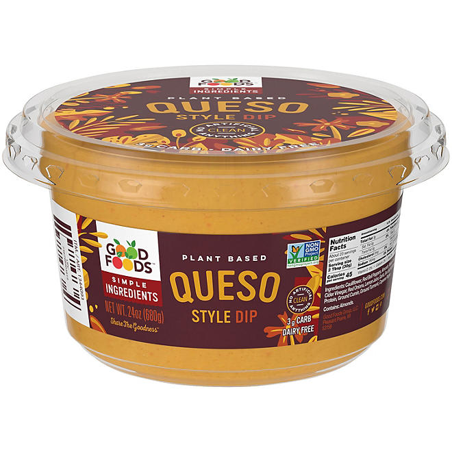 Good Foods Plant Based Queso Style Dip (24 oz.)