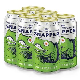 Logboat Brewing Co. Snapper IPA Ale Beer, 12 fl. oz. can, 6 pk.