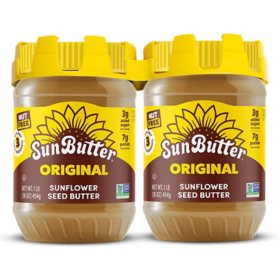 Sunbutter Natural Sunflower Butter, 16 oz., 2 pk.