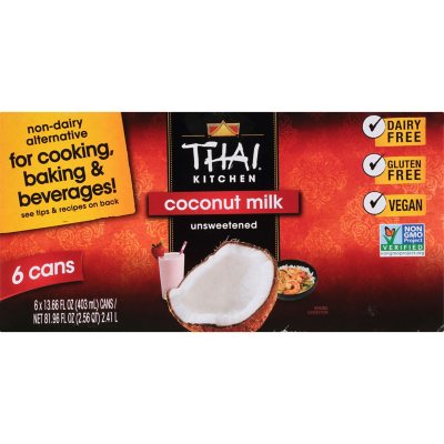 Thai Kitchen Organic Unsweetened Coconut Milk, 13.66 fl oz (Pack of 12)