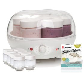 Euro Cuisine Automatic Yogurt Maker - with Extra Jars and Yogurt Starter