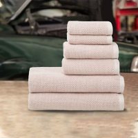 Hometex 100% Cotton XL Popcorn Drying Towel, Rose, (6-pk., Case of 8)