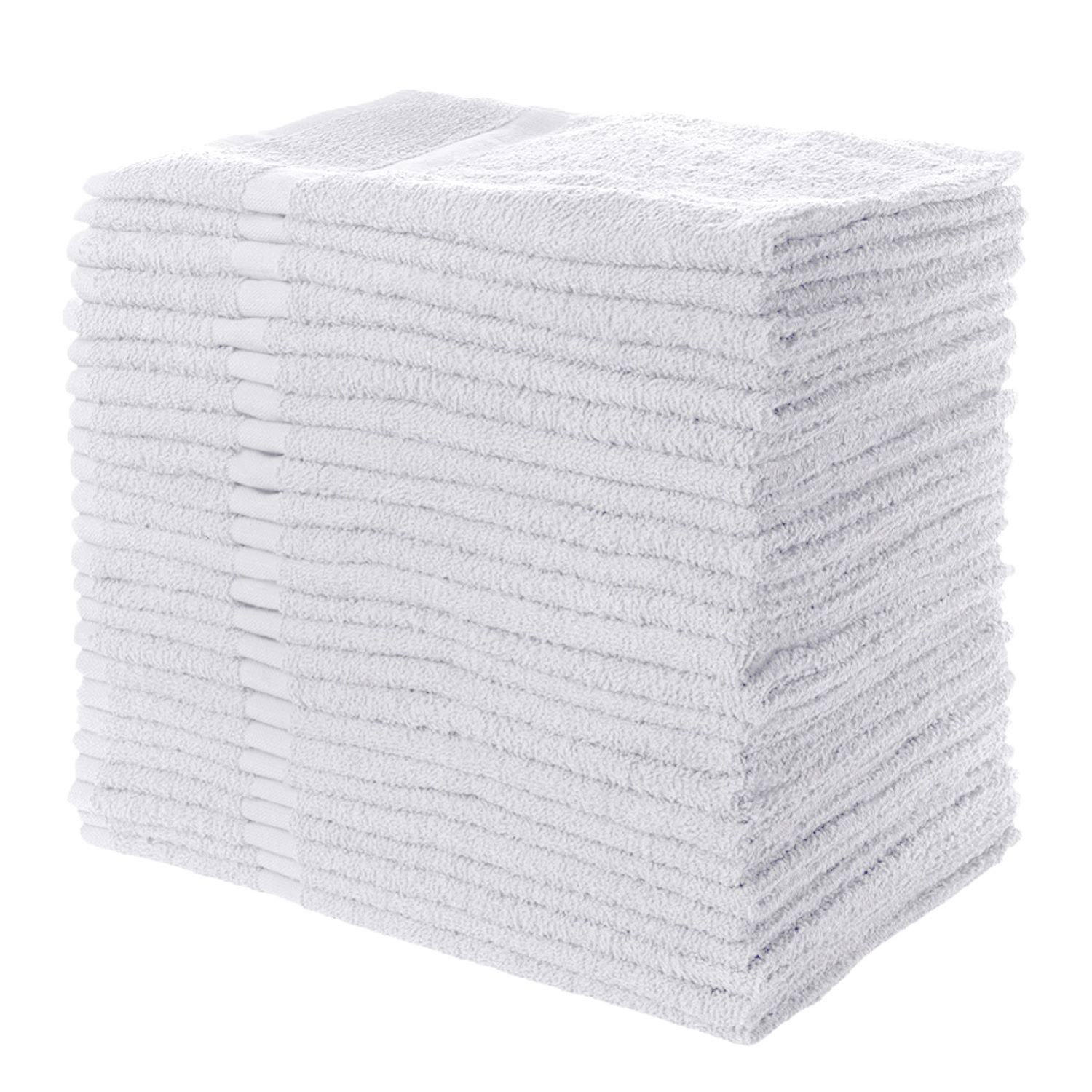 Hometex 100% Cotton Lightweight Hand Towels 12-pk. (16' x 27'), White