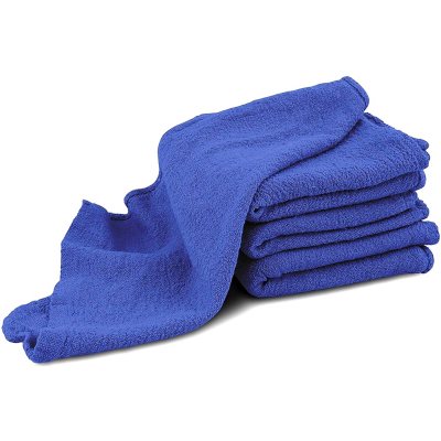2500 PACK INDUSTRIAL COMMERCIAL BLUE SHOP CLEANING TOWEL RAGS 13"X14" 