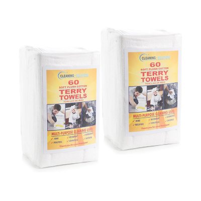 Member's Mark 100% Cotton Terry Towels, 14 x 17 (60 ct