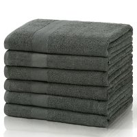 Hometex Lightweight Bath and Drying Towels, 24” x 46”, 6pk