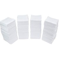 Hometex Cotton Utility Towels (100pk., white), 12" x 12"