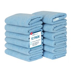 Hometex Microfiber XL Hand Towels, (12pk), 16" x 27", Choose Color		 