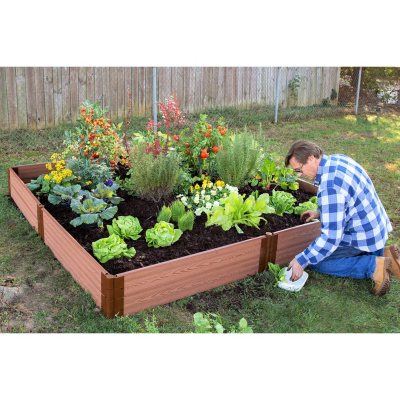 Classic Sienna Raised Garden Bed 8′ x 8′ x 11″