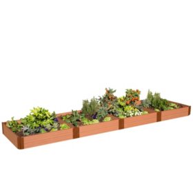 Classic Sienna Raised Garden Bed 4' x 16' x 11" - 1" Profile